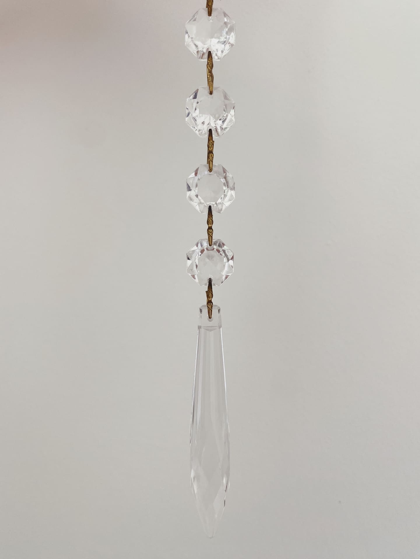 Vintage – Murano Teardrops Chandelier – 70s – Pink prisms