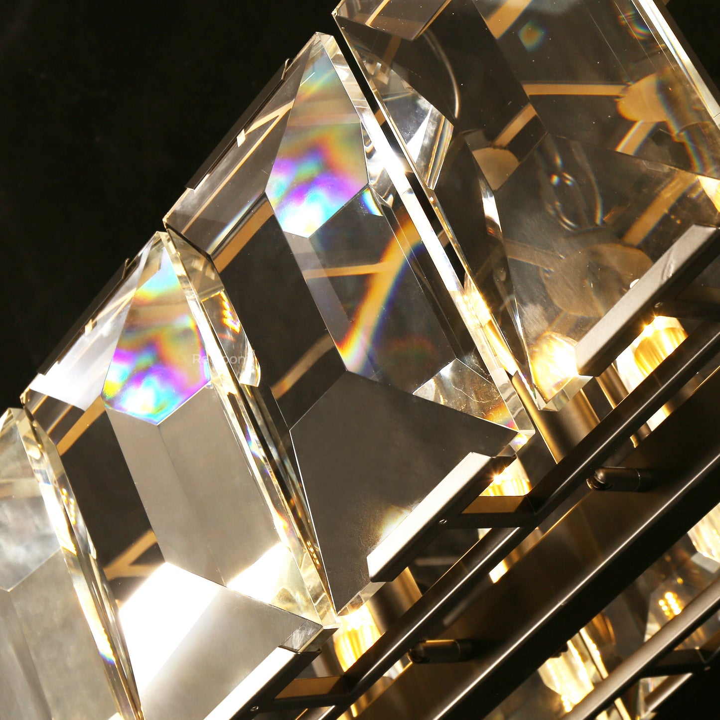 Harllow Multi Crystal Rectangular Chandelier 42“ 54” 62“ 74”