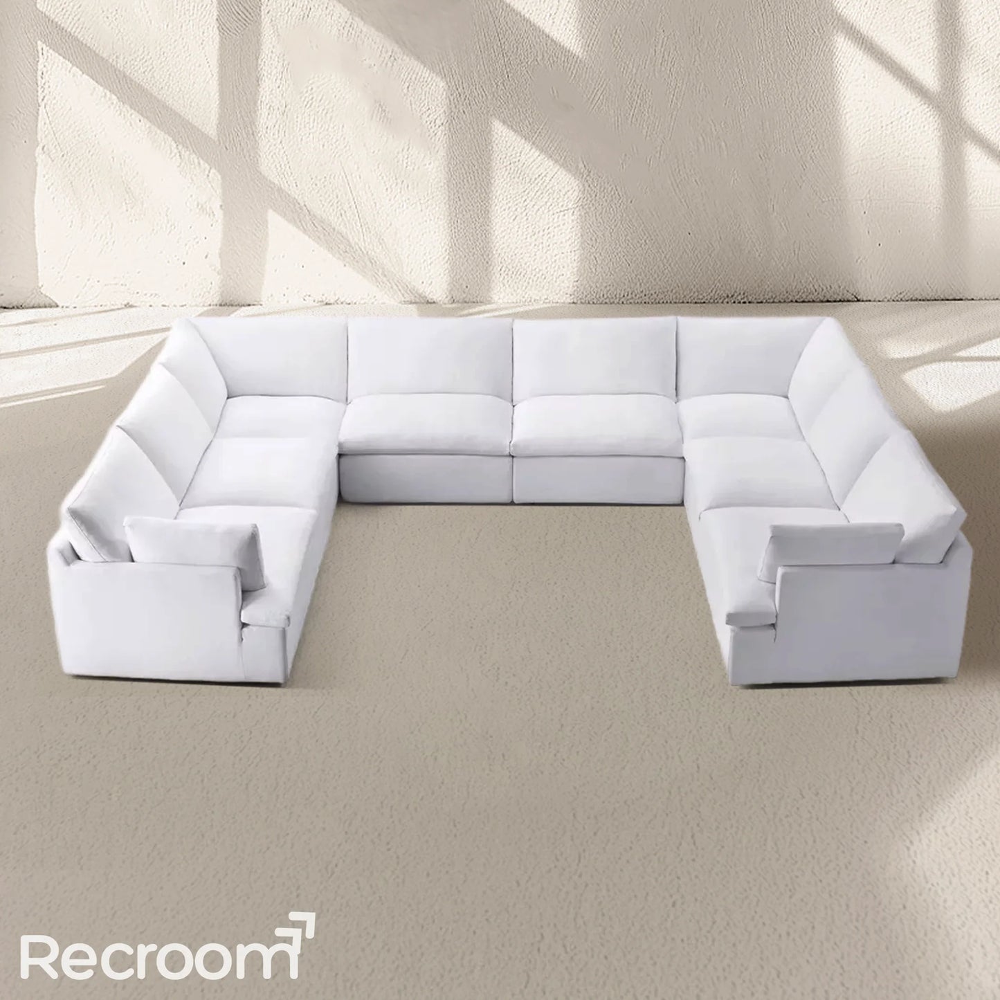 Kloud Modular Track Arm U-Sofa Sectional