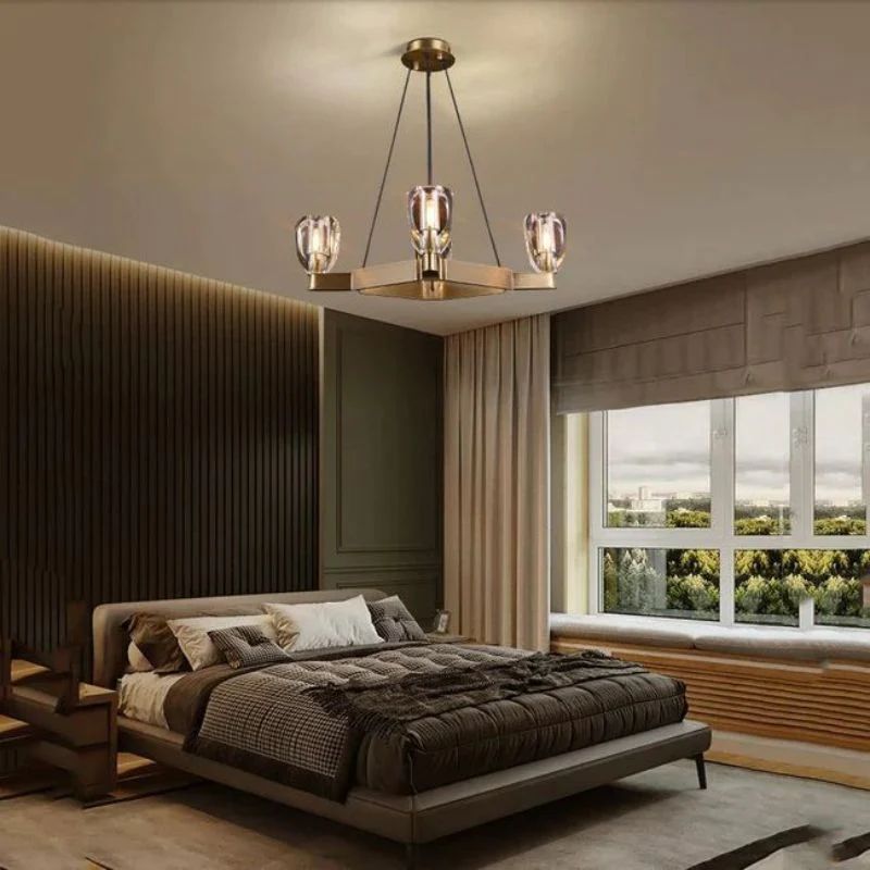 Xenia Contemporary 4-Lights Dining Square Chandelier