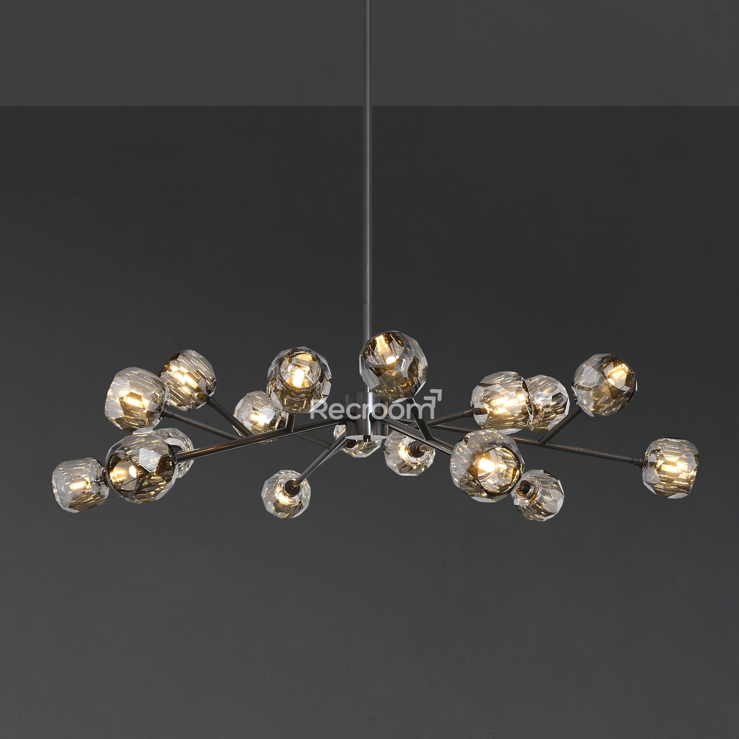Boulew Crystal Glass Round Chandelier 48"