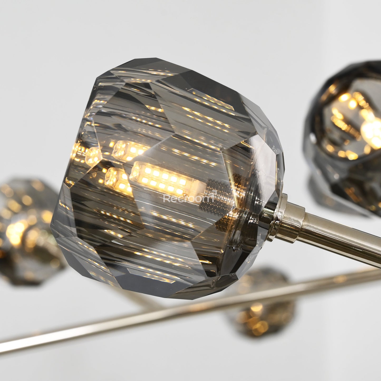 Boulew Crystal Glass Round Chandelier 72"