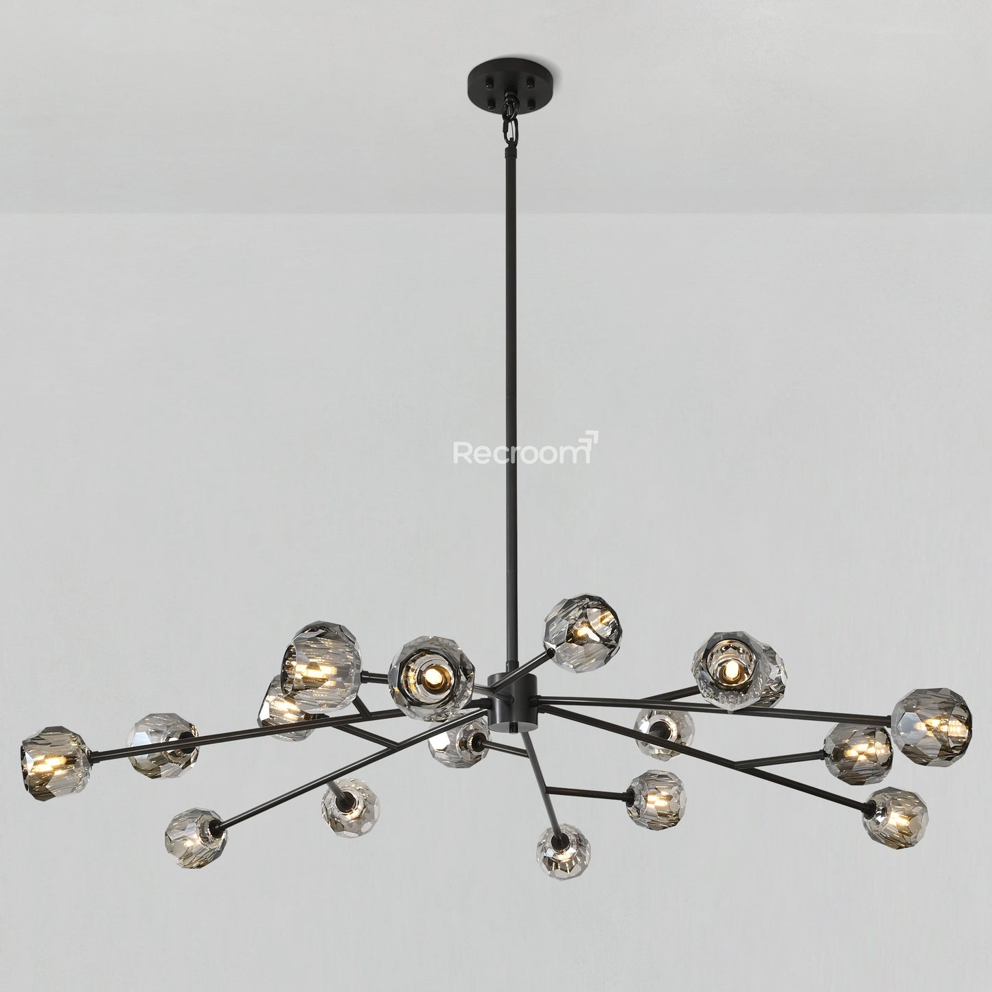 Boulew Crystal Glass Round Chandelier 60"