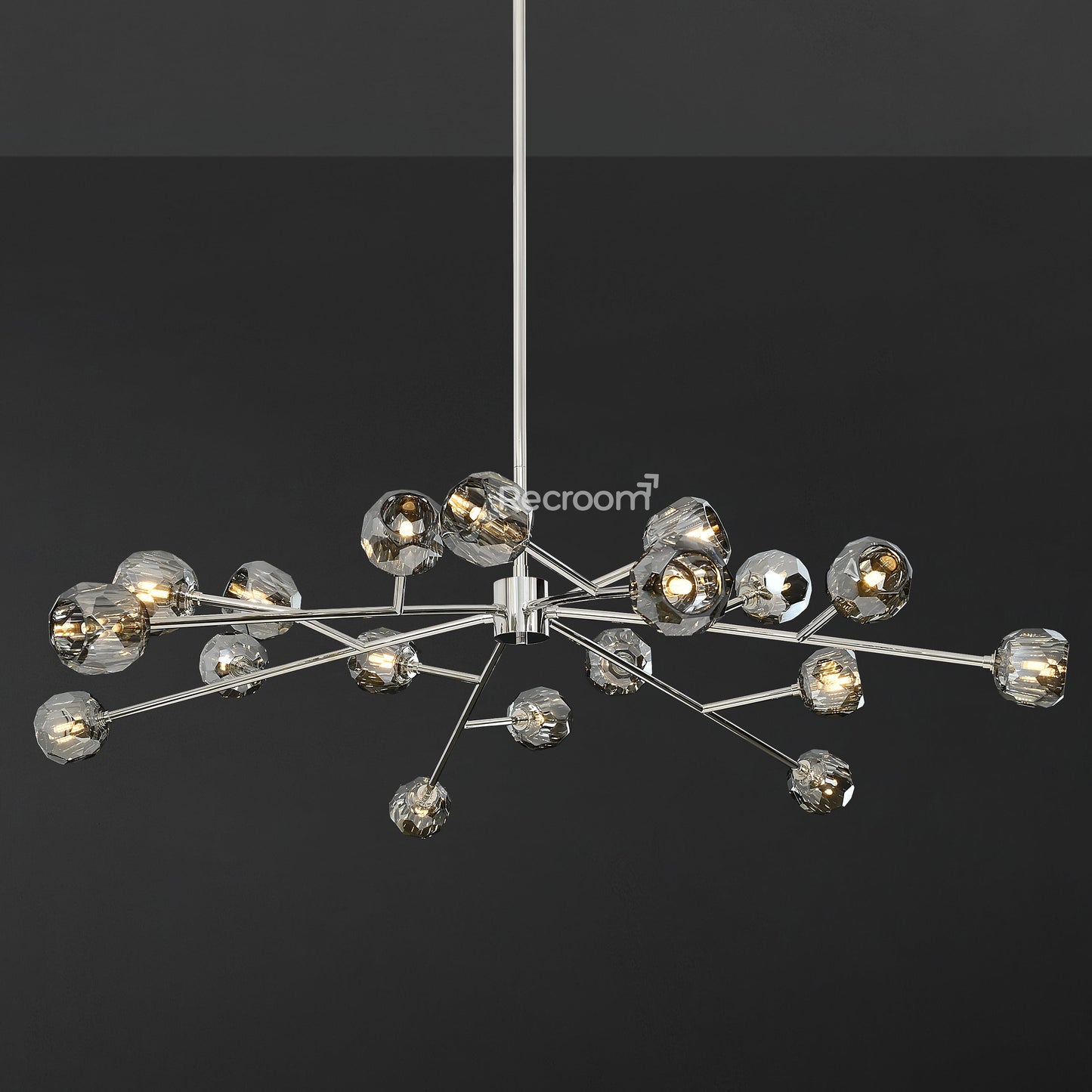 Boulew Crystal Glass Round Chandelier 60"