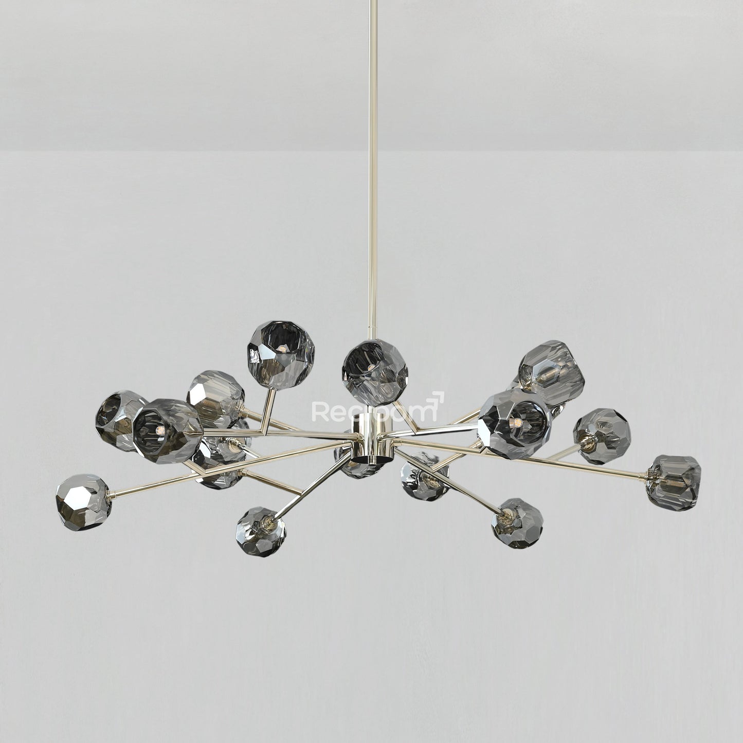 Boulew Crystal Glass Round Chandelier 48"