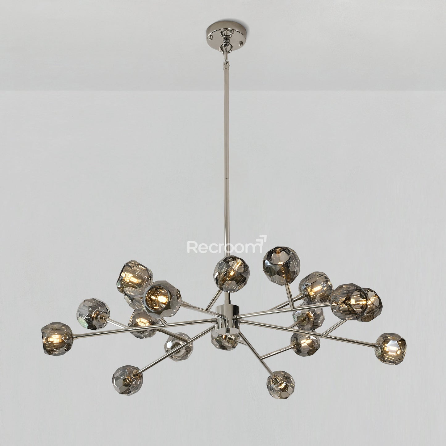 Boulew Crystal Glass Round Chandelier 48"