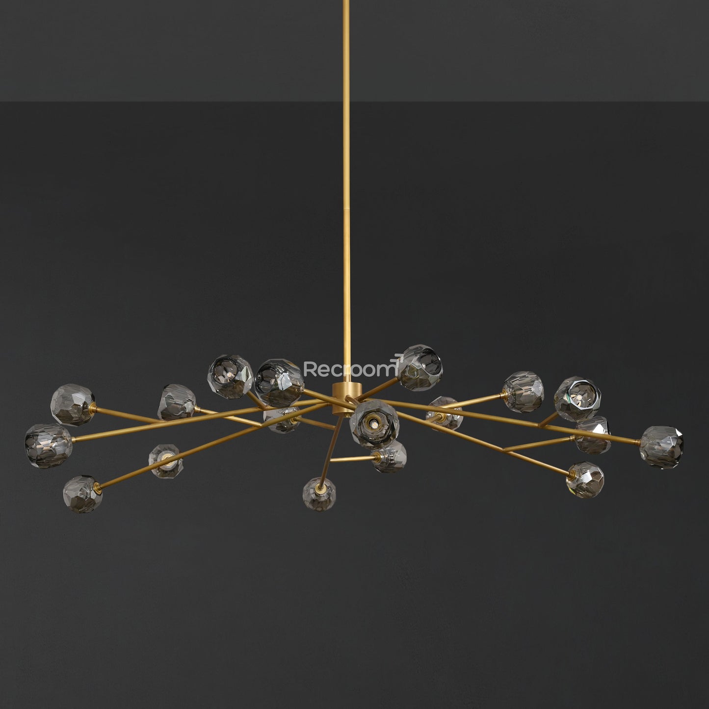 Boulew Crystal Glass Round Chandelier 72"
