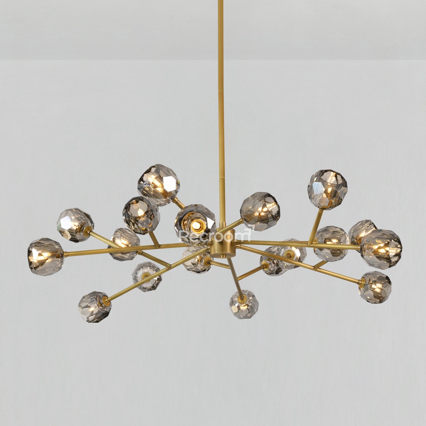 Boulew Crystal Glass Round Chandelier 48"