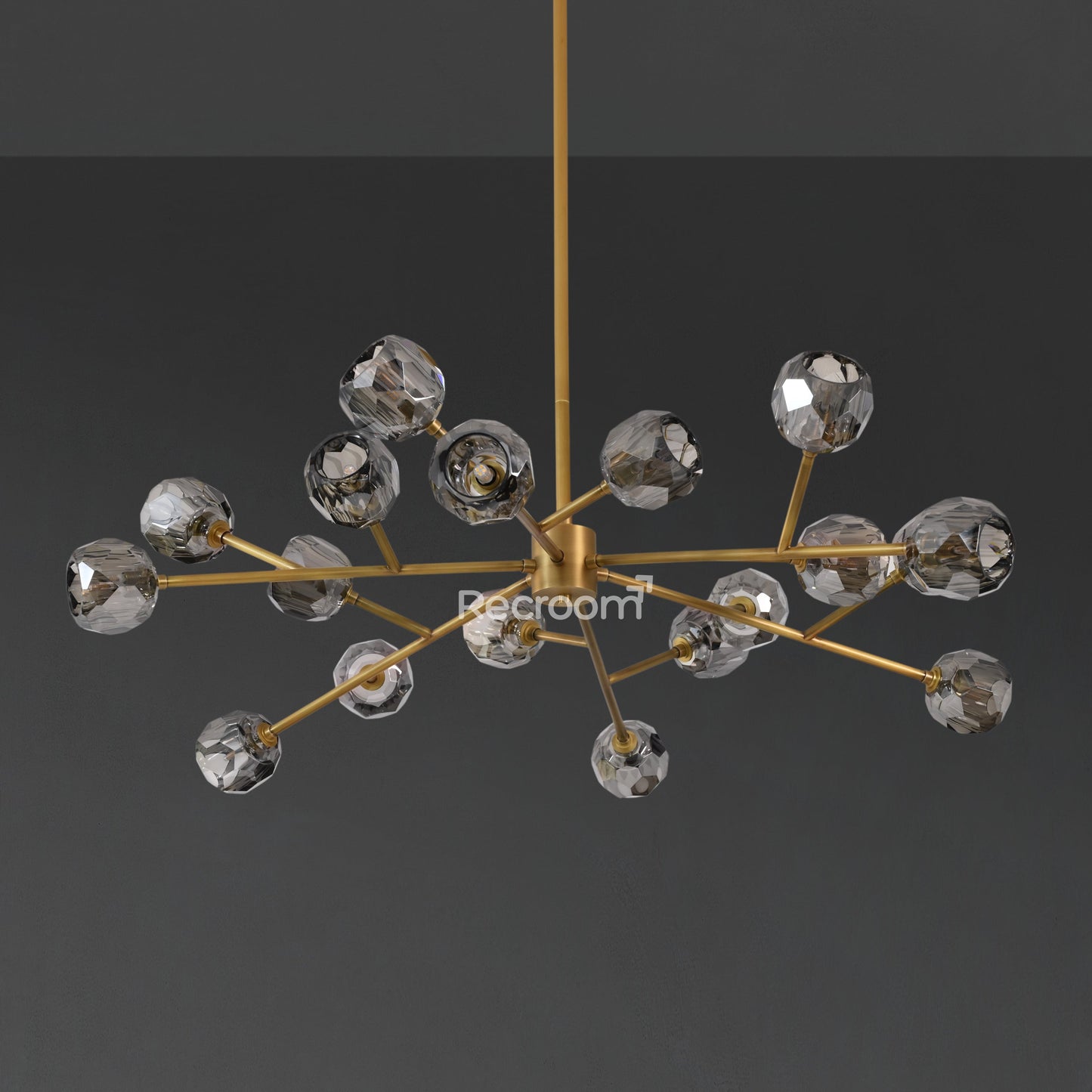 Boulew Crystal Glass Round Chandelier 48"