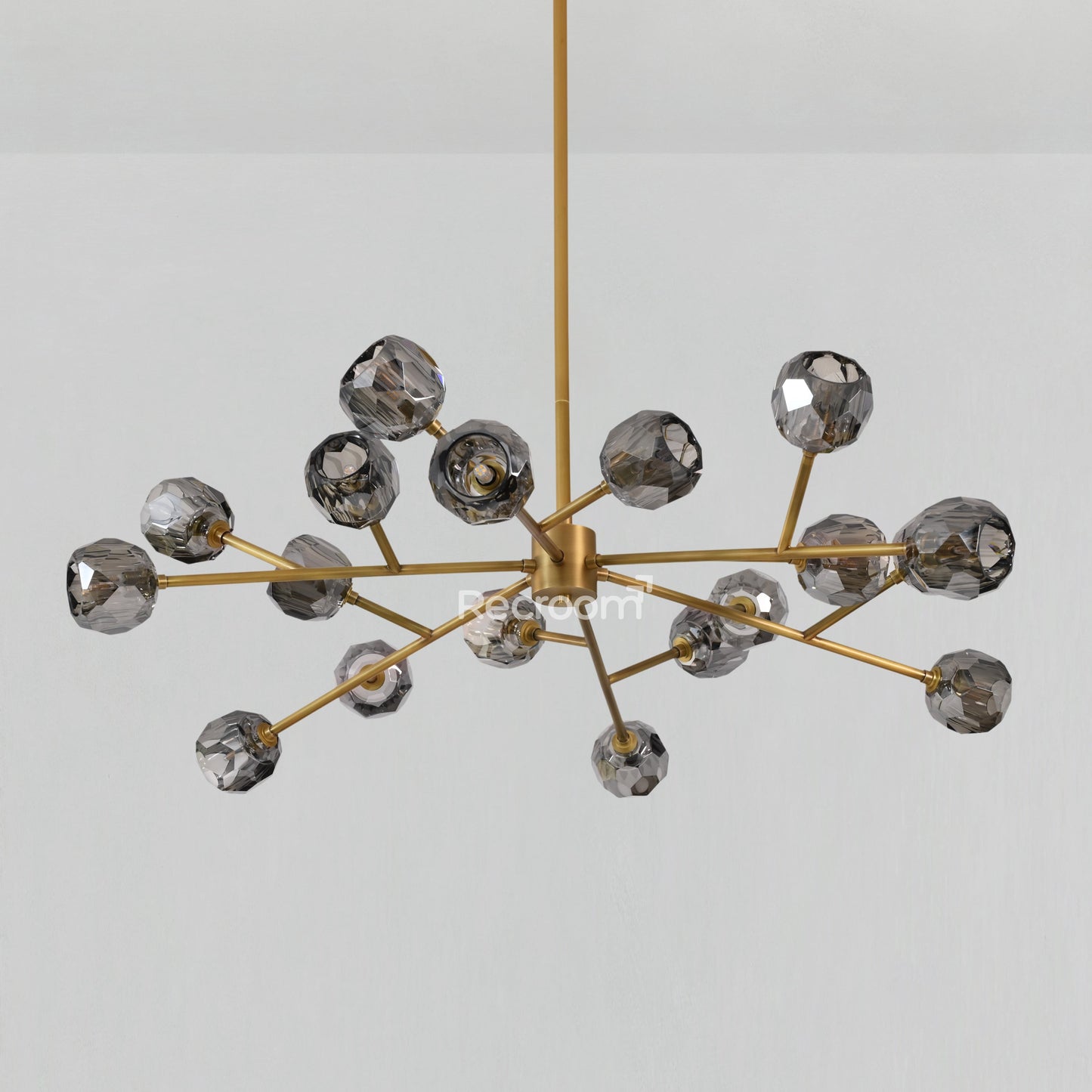 Boulew Crystal Glass Round Chandelier 48"