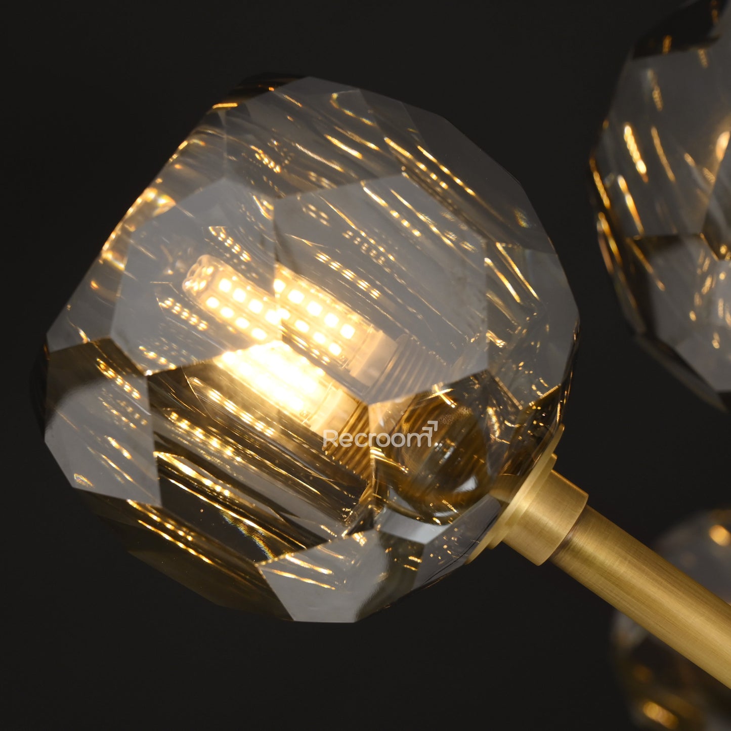 Boulew Crystal Glass Round Chandelier 36"