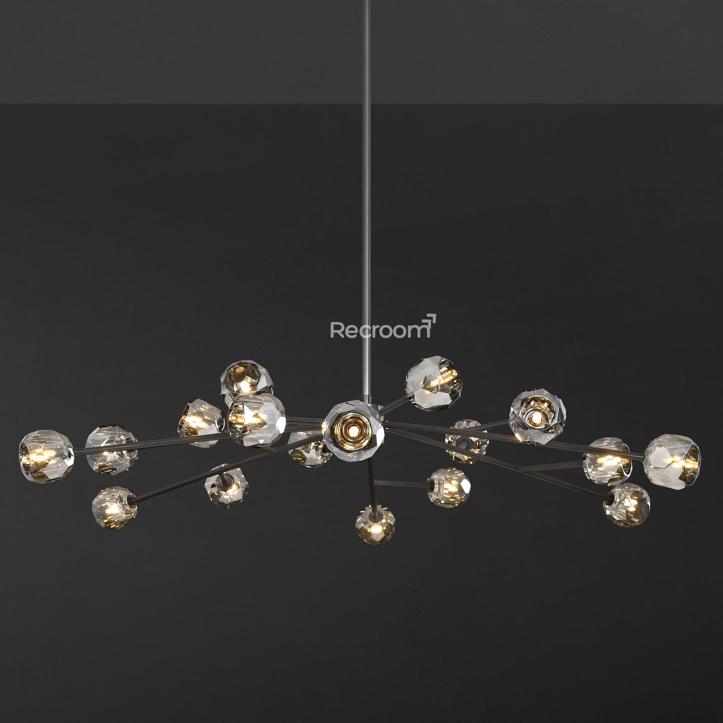 Boulew Crystal Glass Round Chandelier 60"