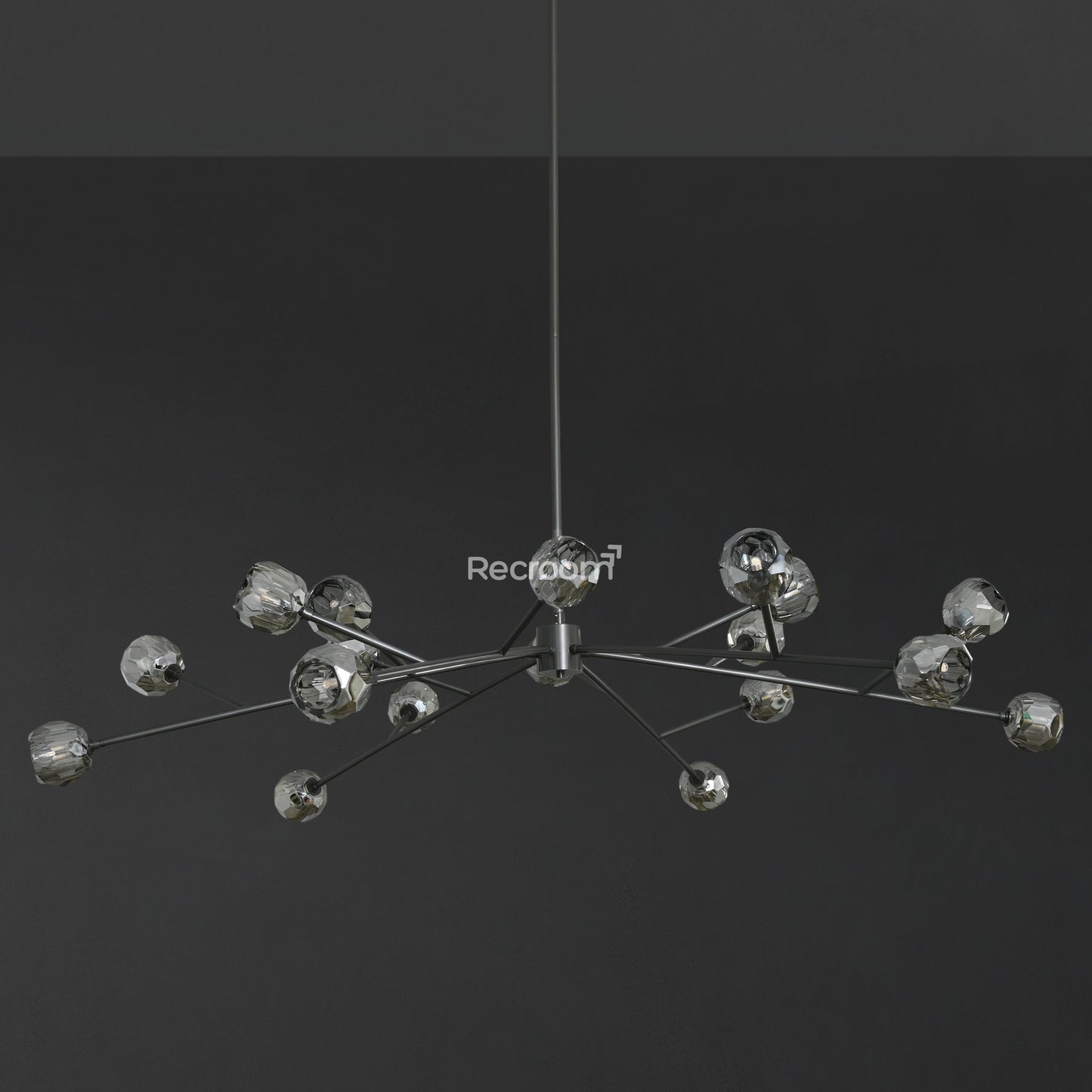 Boulew Crystal Glass Round Chandelier 72"