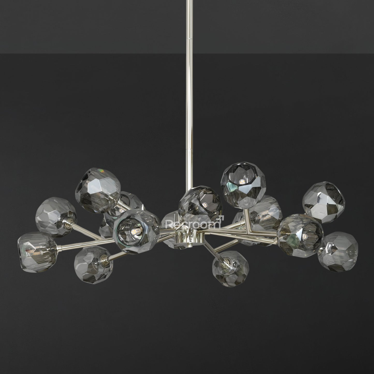 Boulew Crystal Glass Round Chandelier 36"