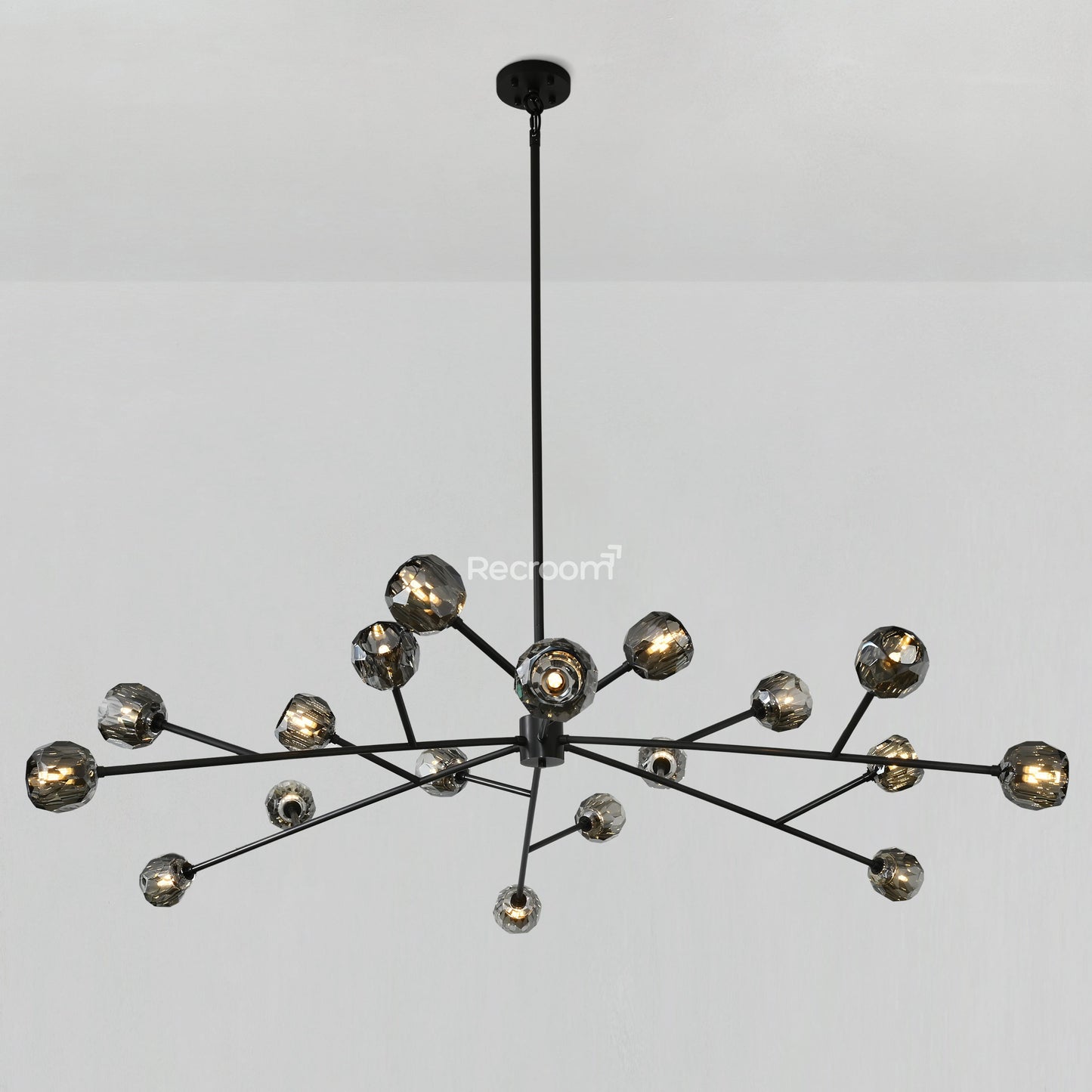 Boulew Crystal Glass Round Chandelier 72"