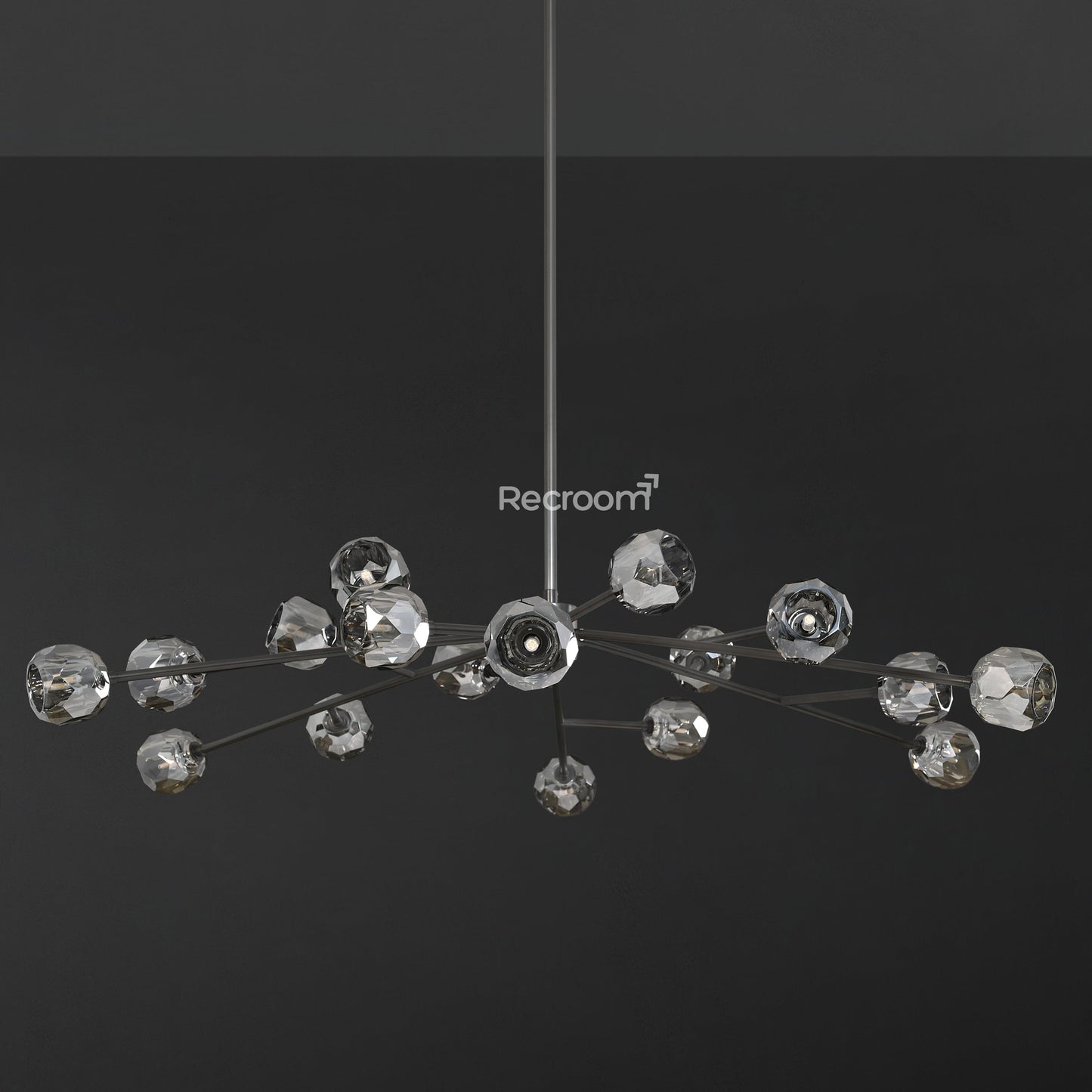 Boulew Crystal Glass Round Chandelier 60"