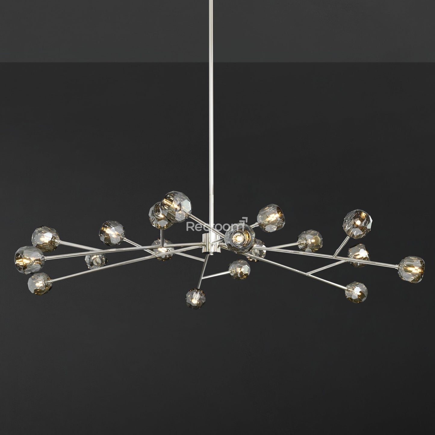 Boulew Crystal Glass Round Chandelier 72"