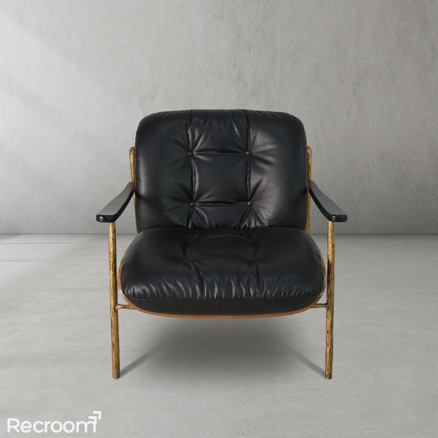 Thaddeo Black Leather Accent Chairs