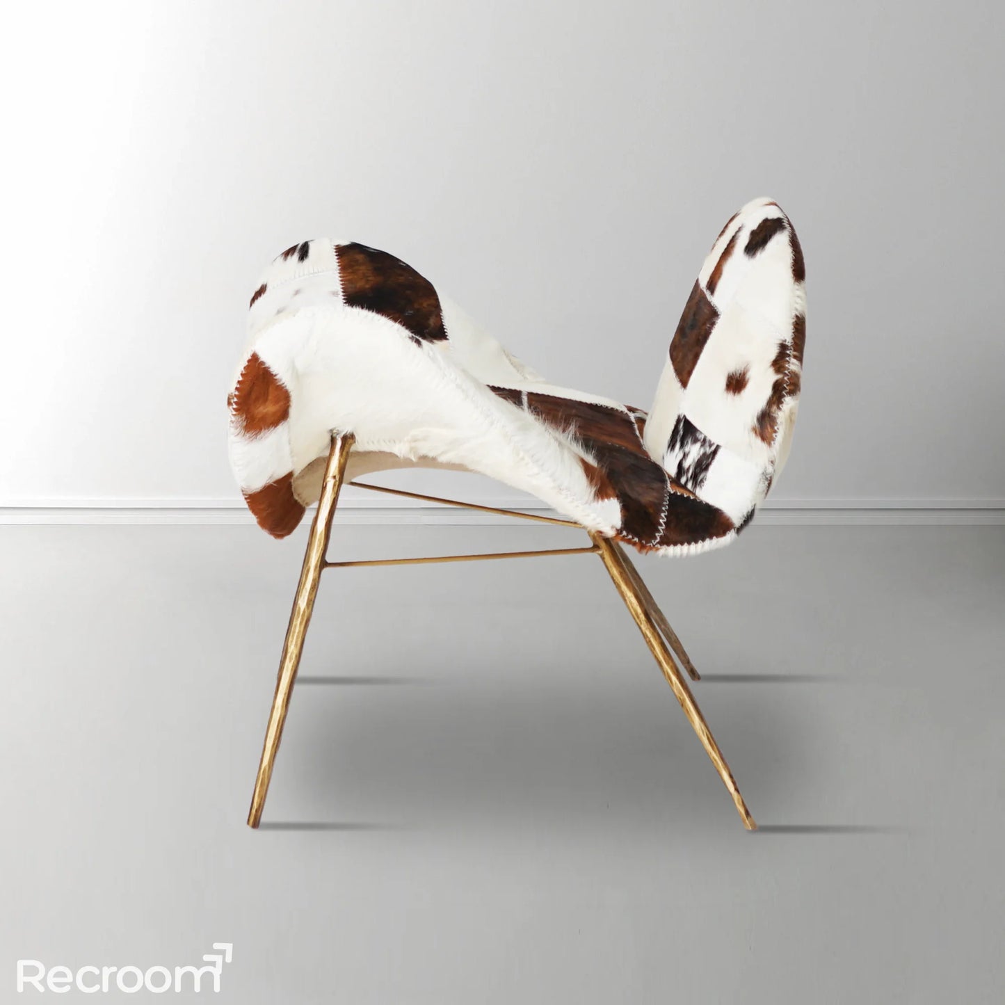 Thaddeo Milk Coffee Fur Lounge Chair