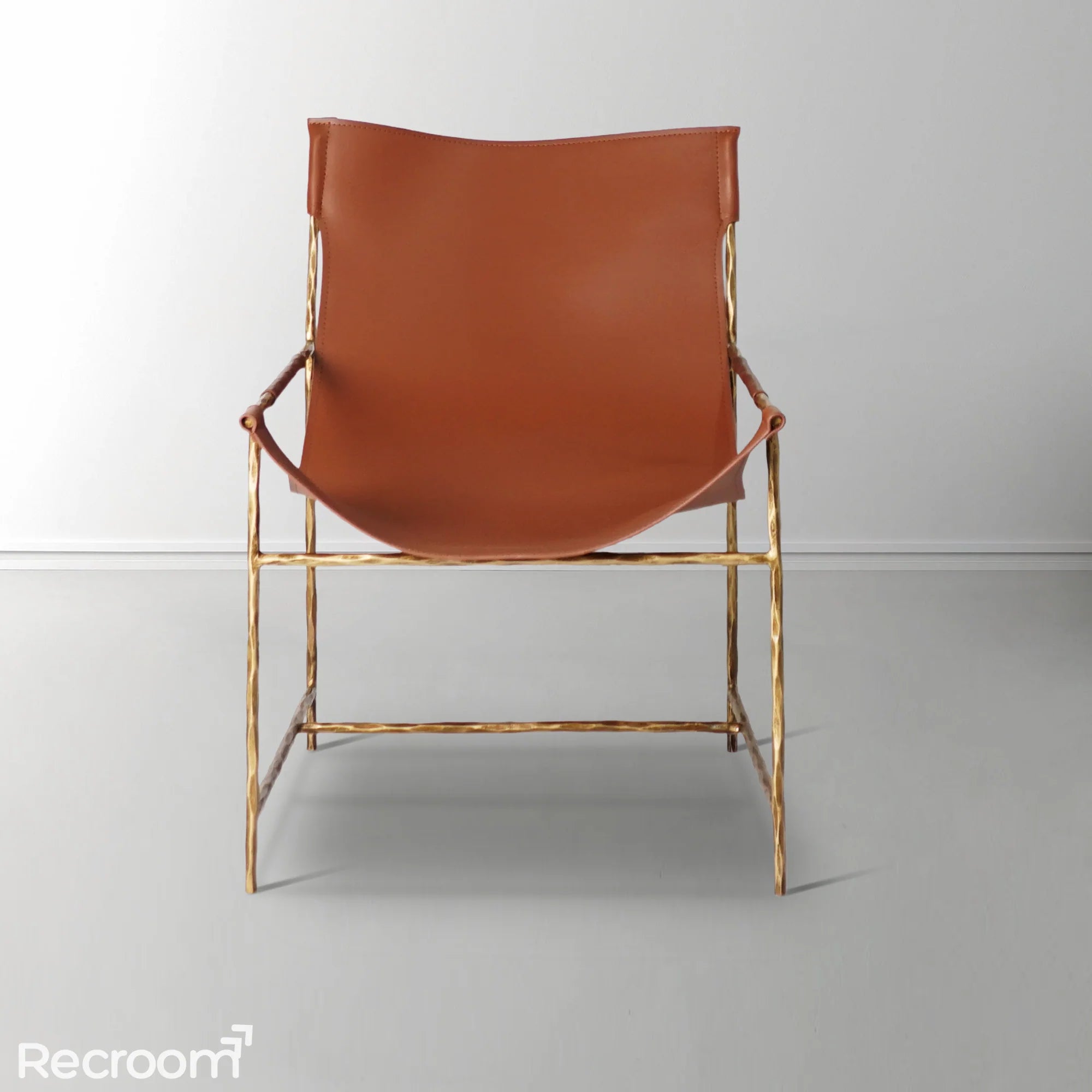 Thaddeo Brown Leather Lounge Chair