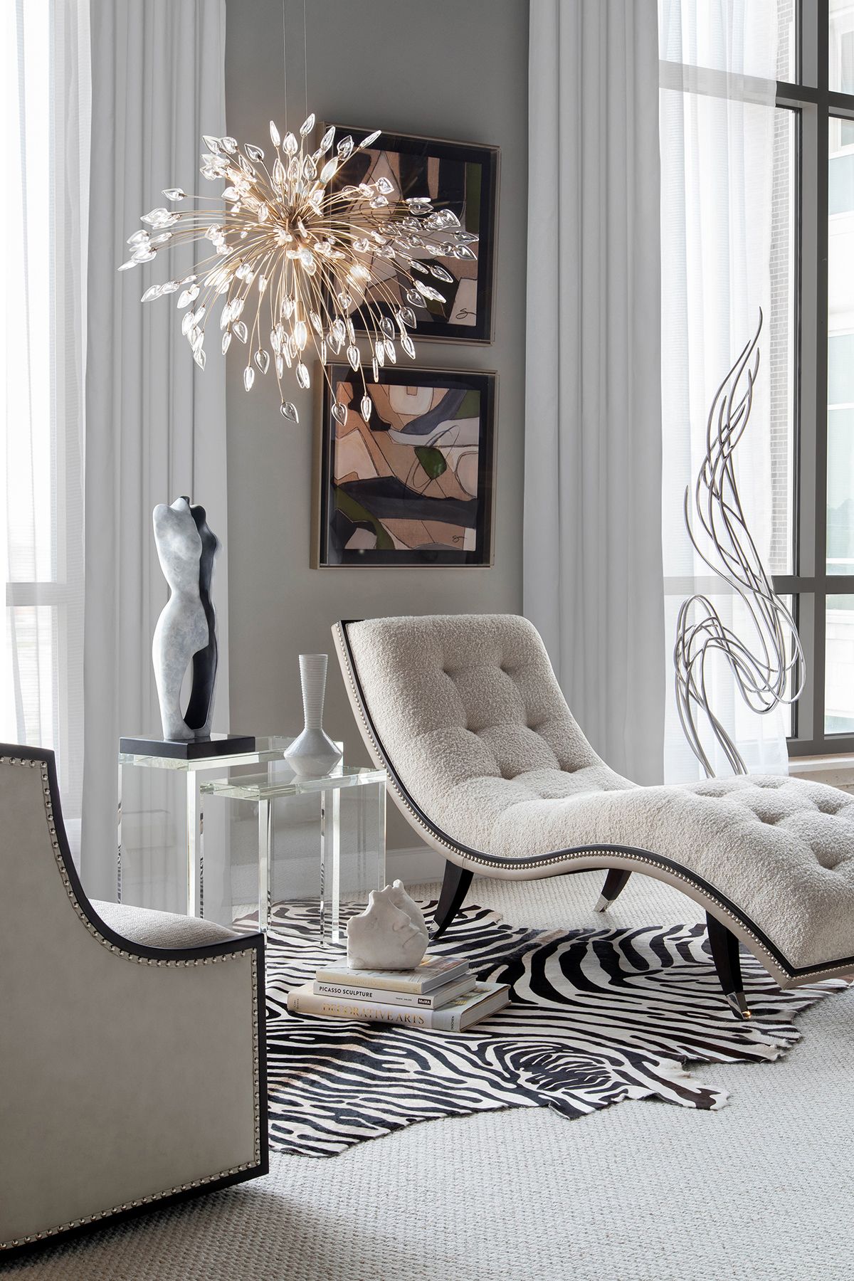 Reveille Crystal Constellation Seven-Light Pendant Chandelier