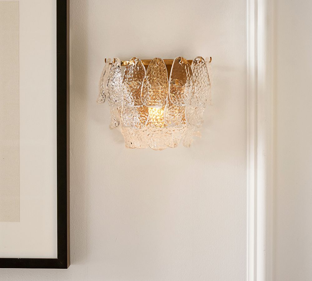 Alexandria Glass Tiered Sconce (8")
