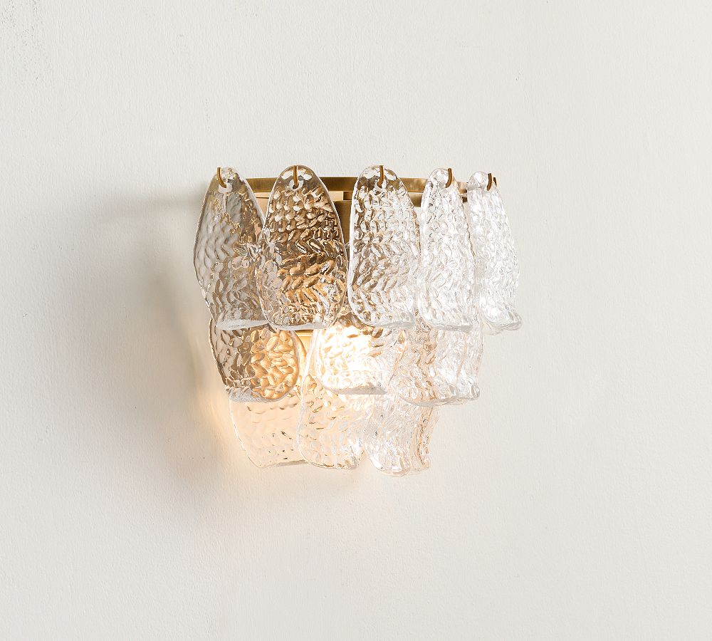 Alexandria Glass Tiered Sconce (8")