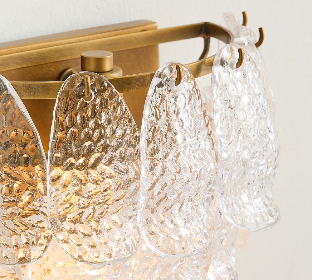 Alexandria Glass Tiered Sconce (8")