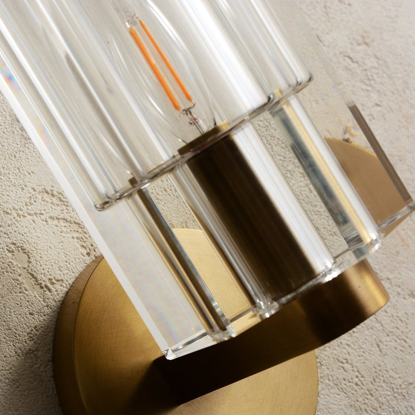 Arcachonest Crystal Wall Sconce 9"H