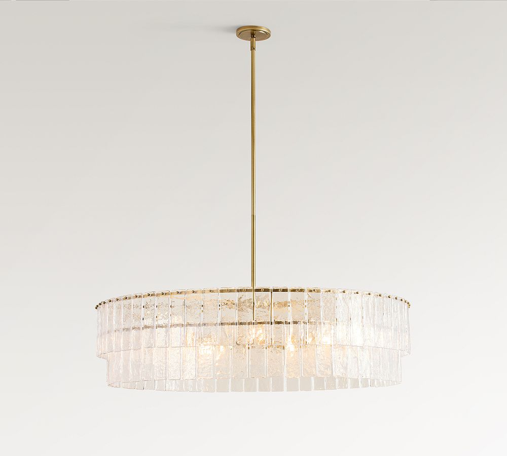 Avalon Cast Glass Round Chandelier (42")