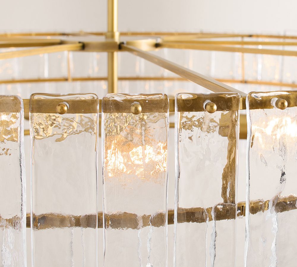 Avalon Cast Glass Round Chandelier (42")