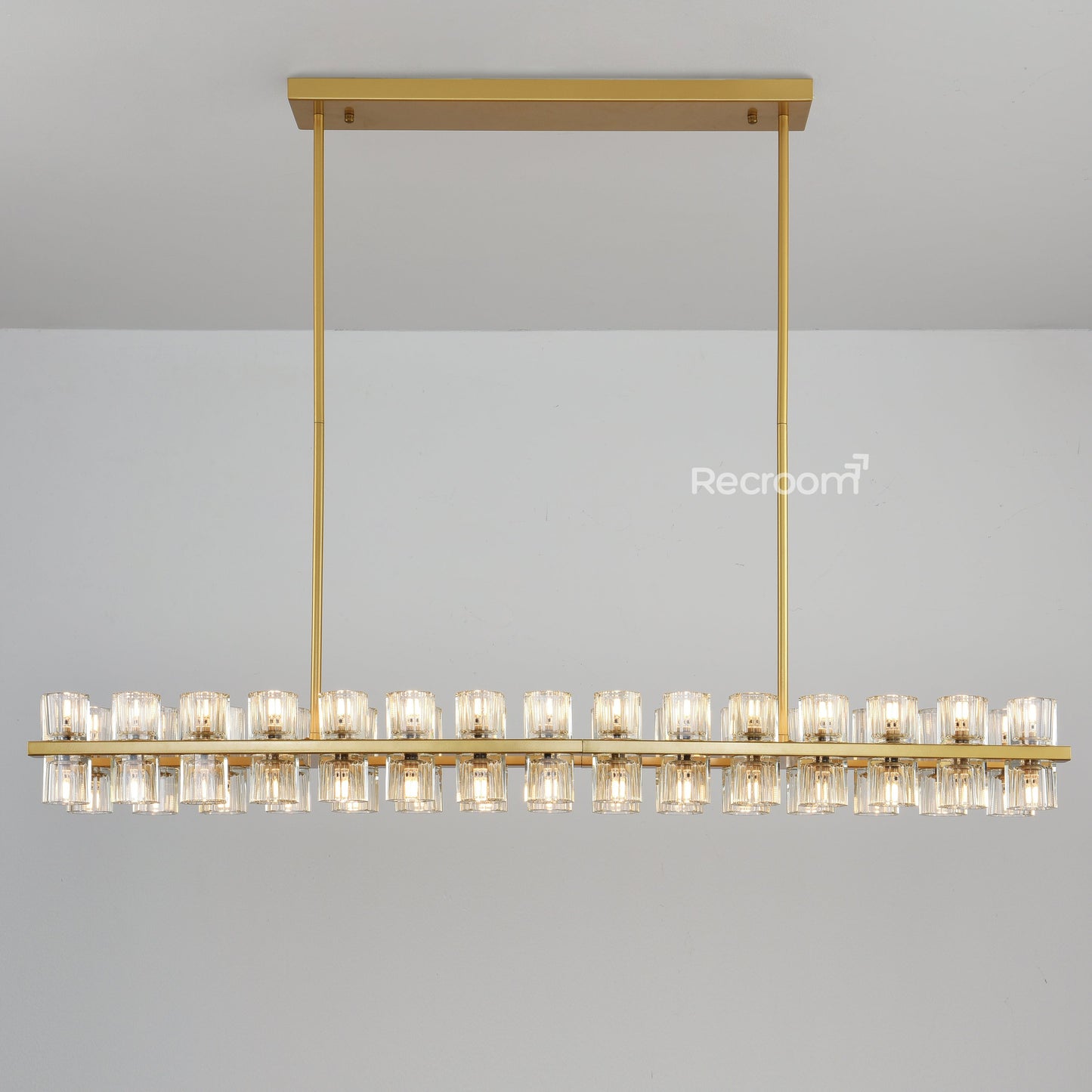 Arcachonest LED Rectangular Chandelier 54"
