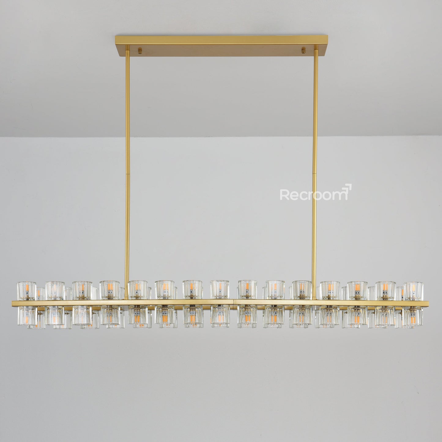 Arcachonest LED Rectangular Chandelier 54"