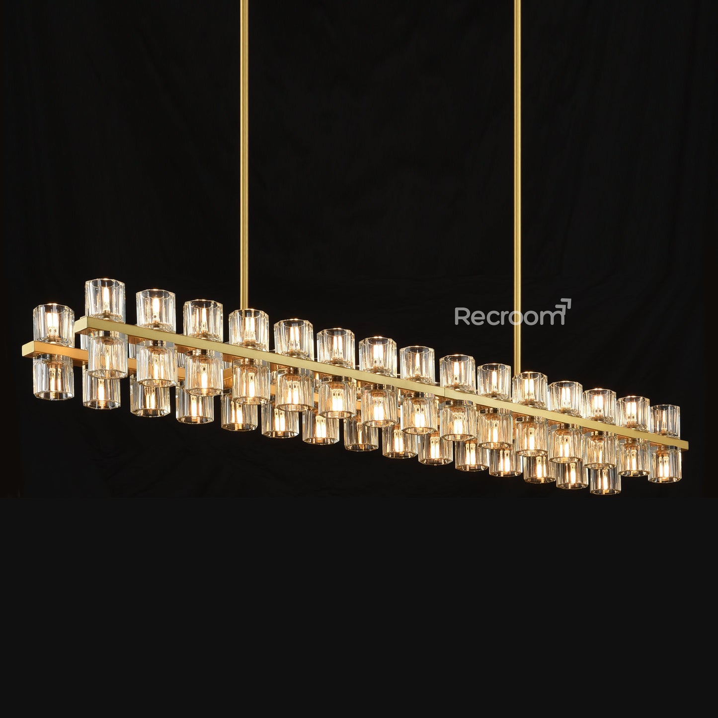 Arcachonest LED Rectangular Chandelier 54"