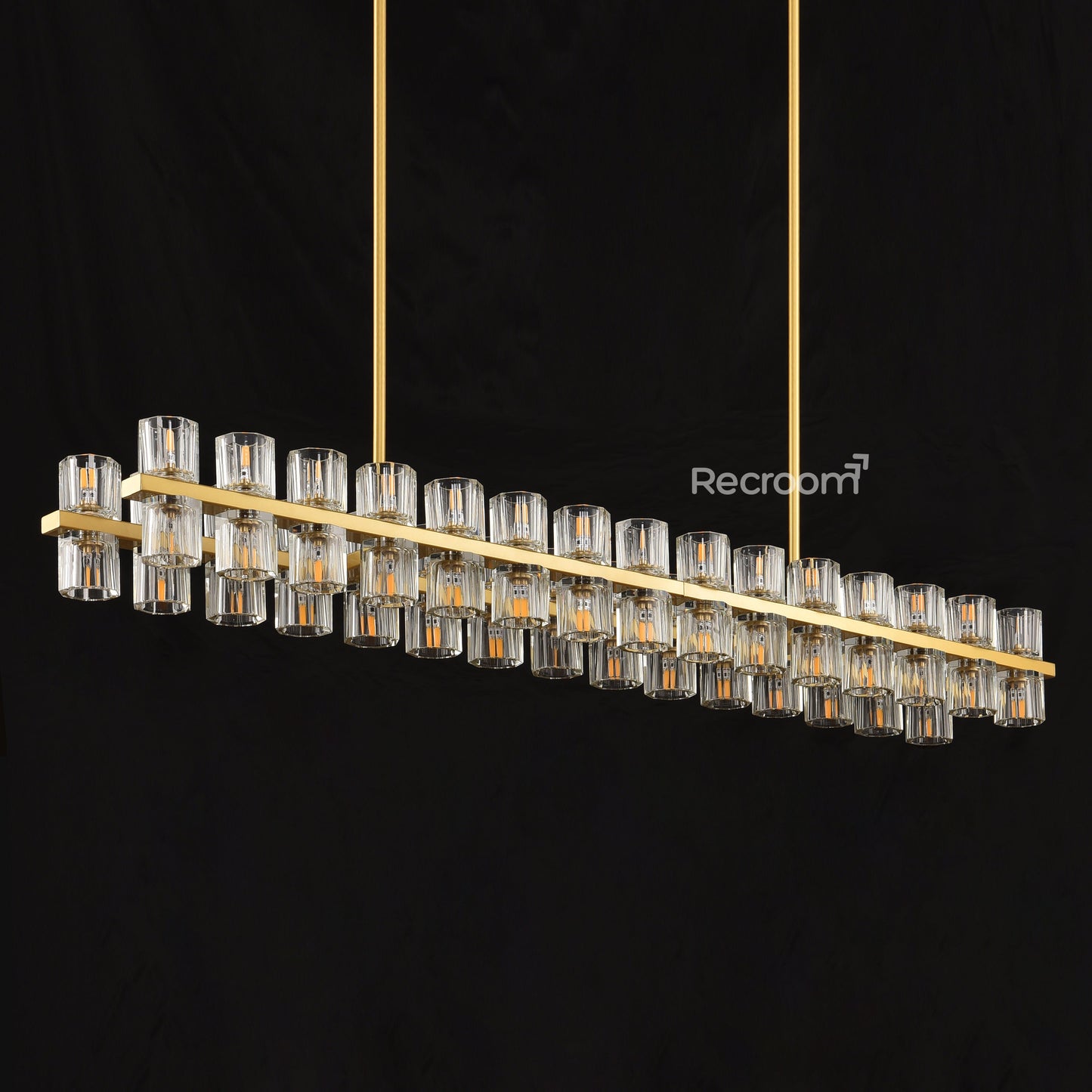 Arcachonest LED Rectangular Chandelier 54"