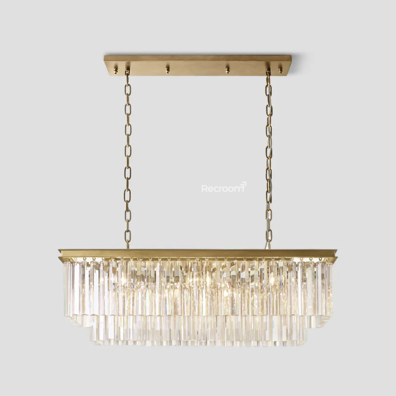 Odean Rectangle Chandelier 40" 49" 59" 72" 2-Layers