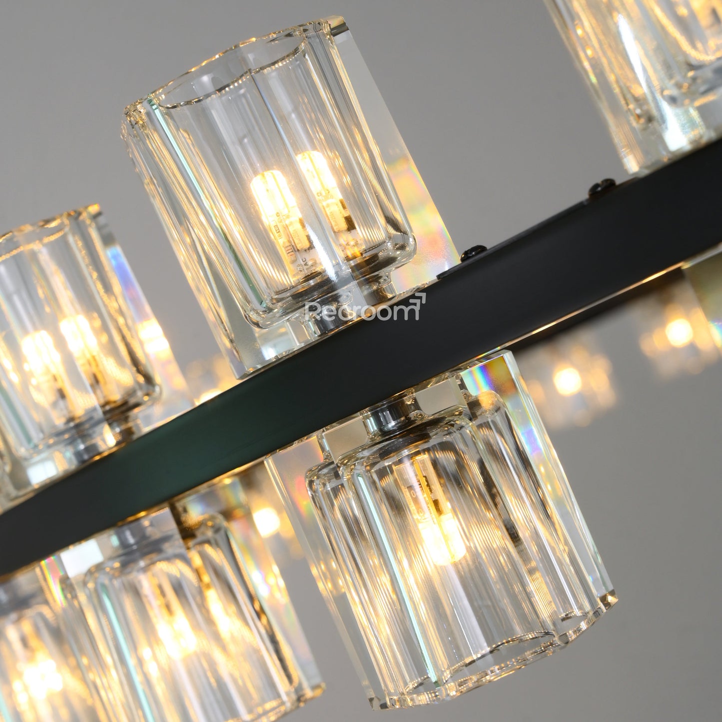 Arcachonest LED Round 2-Tier Chandelier 60"