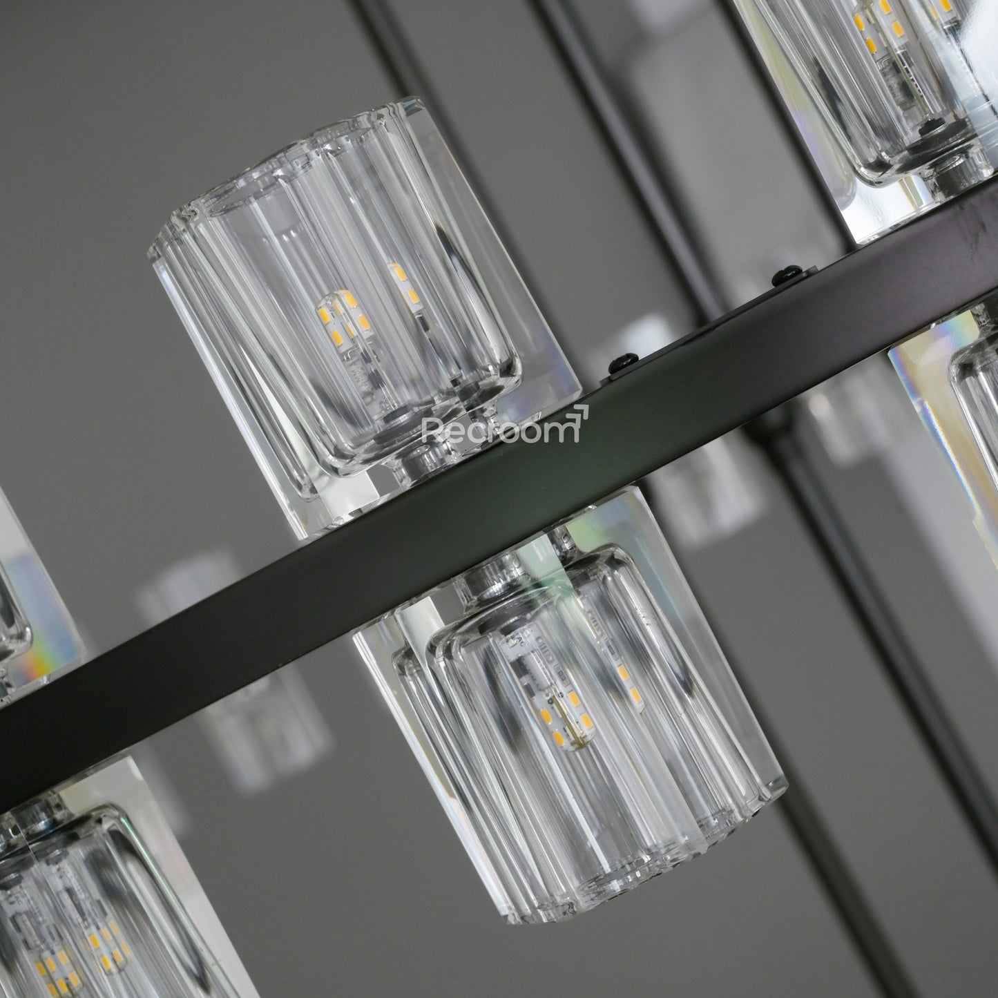 Arcachonest LED Round 2-Tier Chandelier 60"