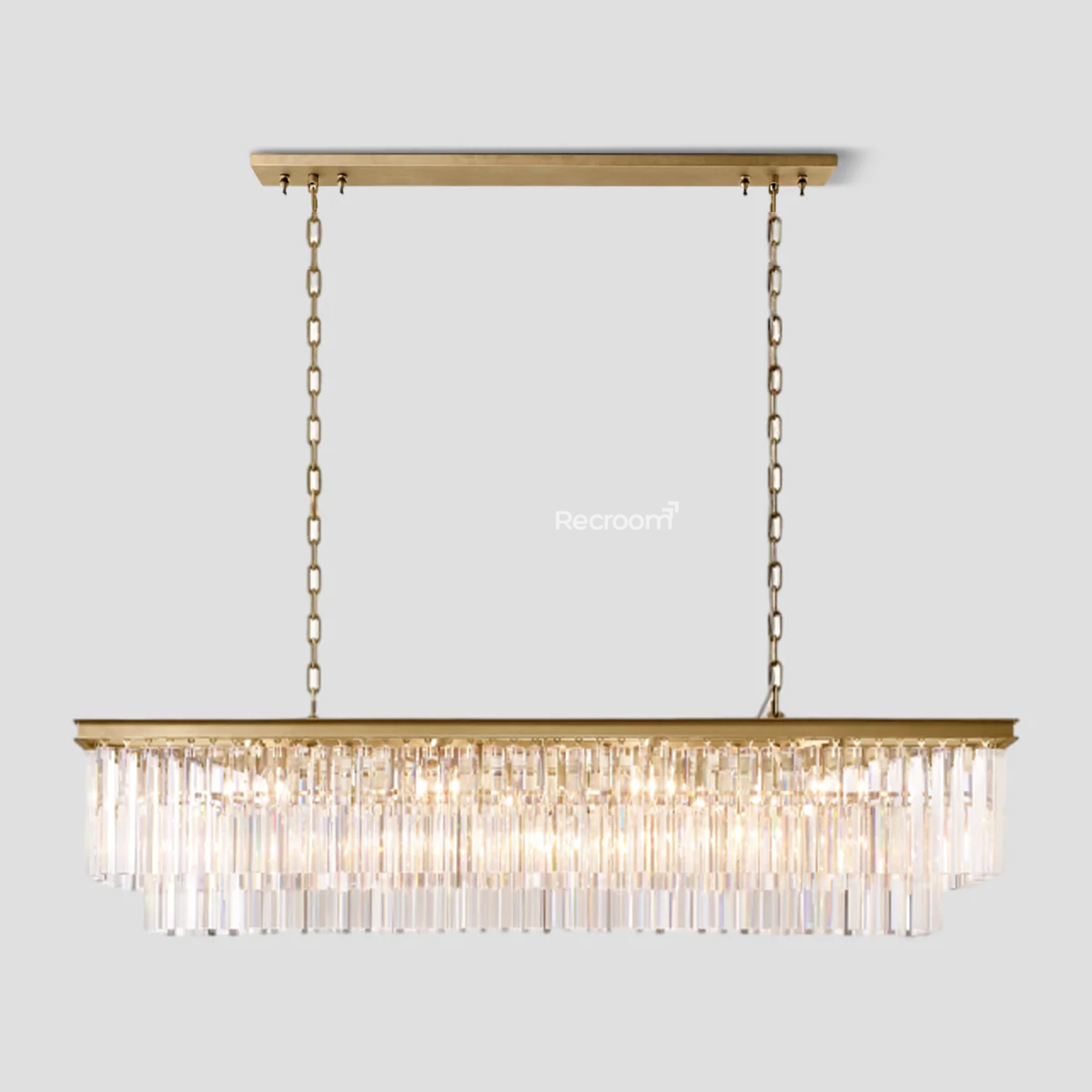 Odean Rectangle Chandelier 40" 49" 59" 72" 2-Layers