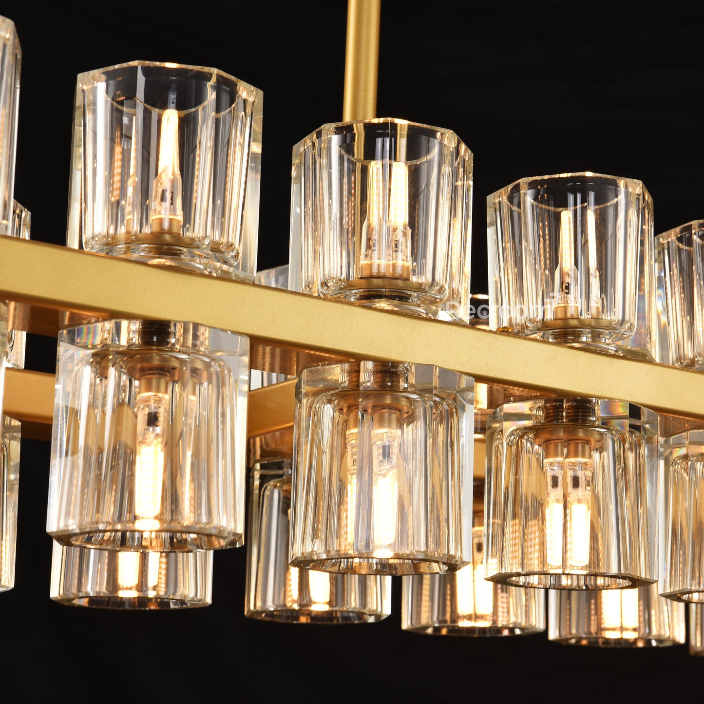 Arcachonest LED Rectangular Chandelier 54"