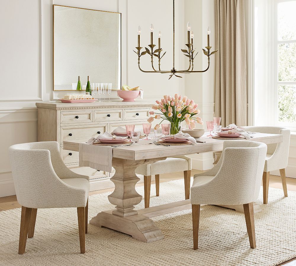 Botanical Forged-Iron Chandelier (30")