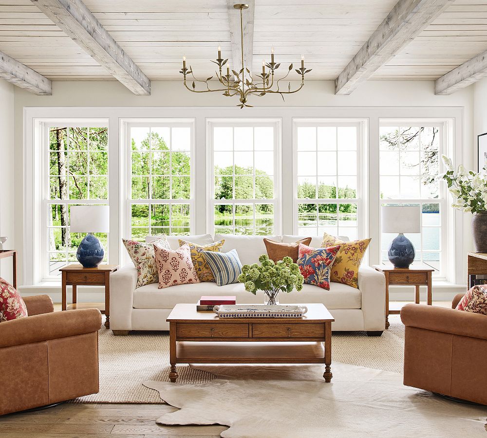 Botanical Forged Iron Oval Chandelier (50")