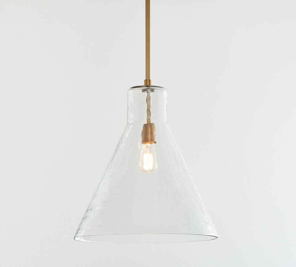 Bridget Recycled Glass Flared Pendant (13"-18")
