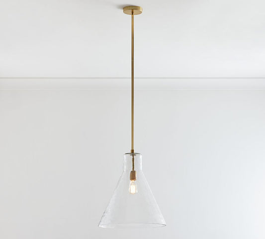 Bridget Recycled Glass Flared Pendant (13"-18")