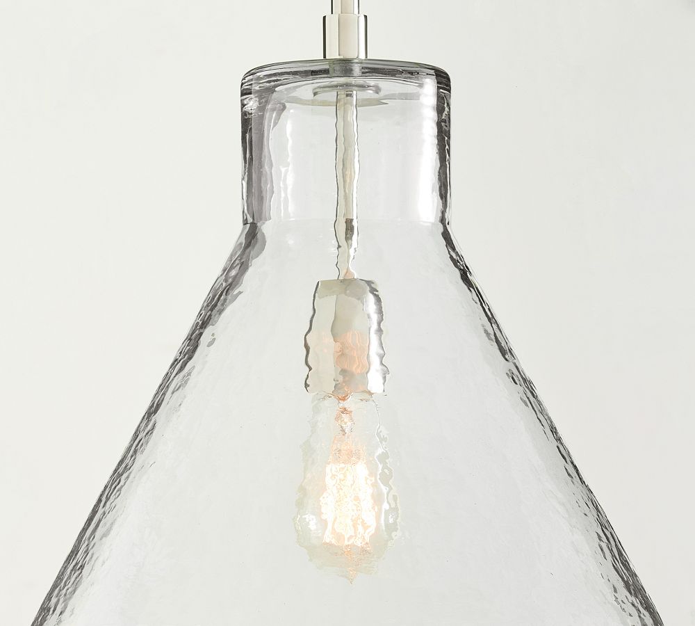 Bridget Recycled Glass Flared Pendant (13"-18")