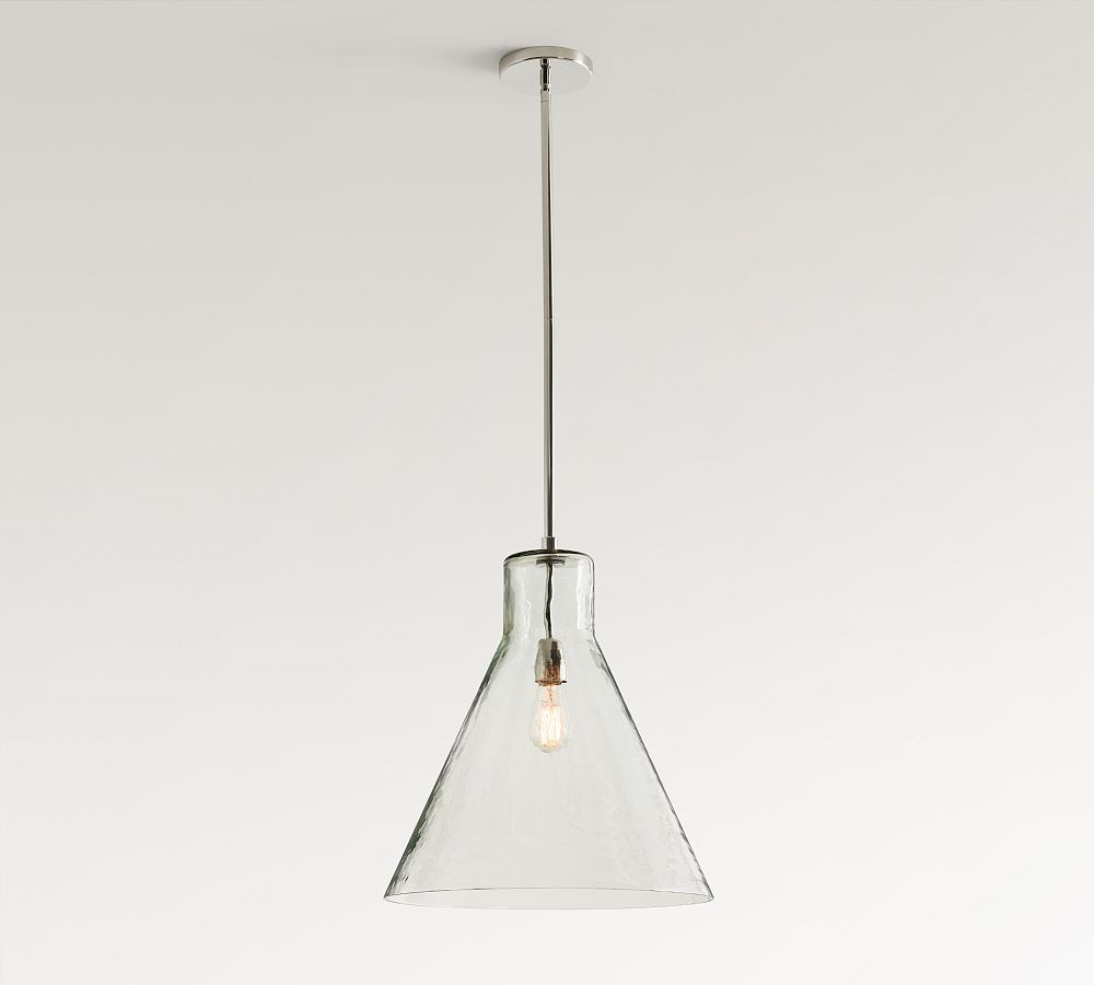 Bridget Recycled Glass Flared Pendant (13"-18")