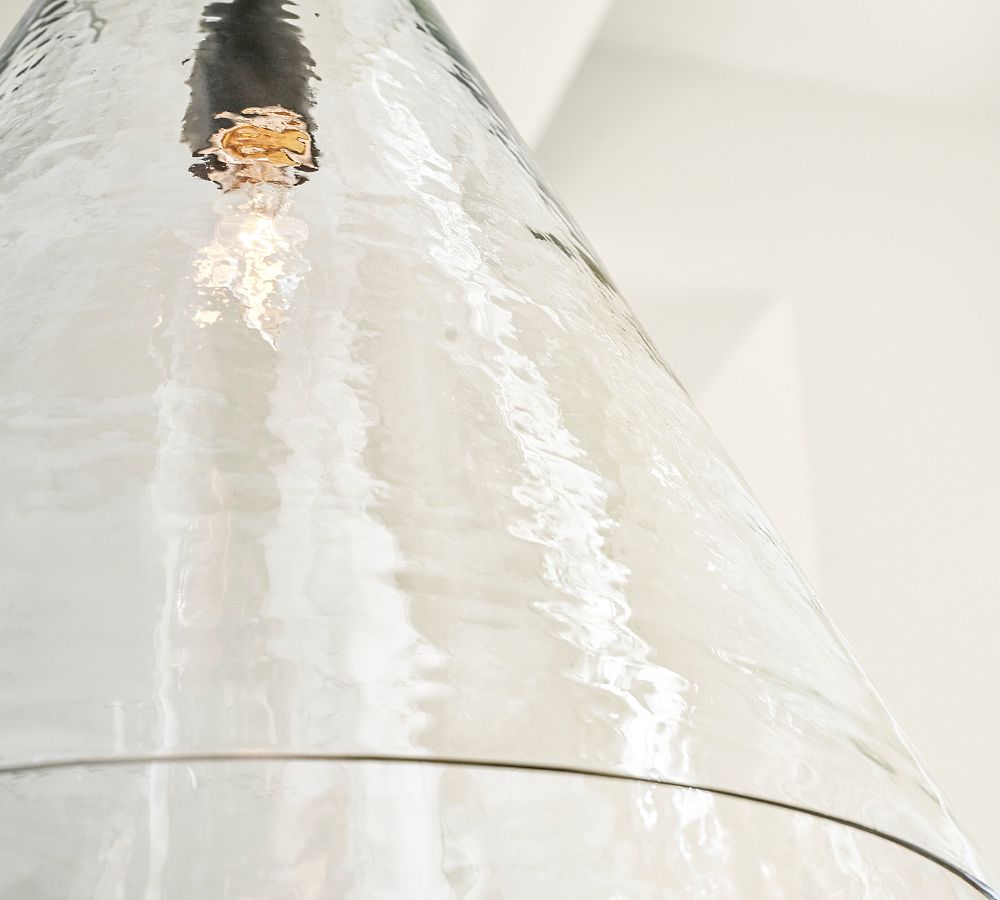 Bridget Recycled Glass Flared Pendant (13"-18")