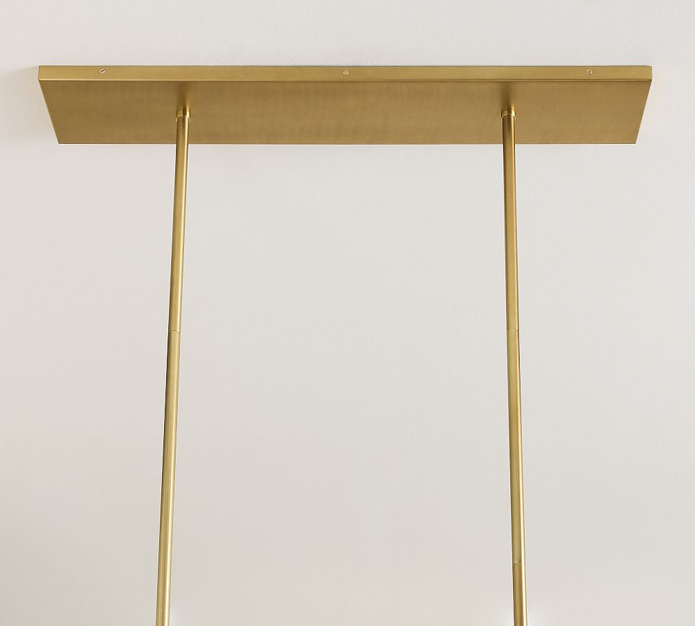 Bridget Recycled Glass Linear Chandelier (42")