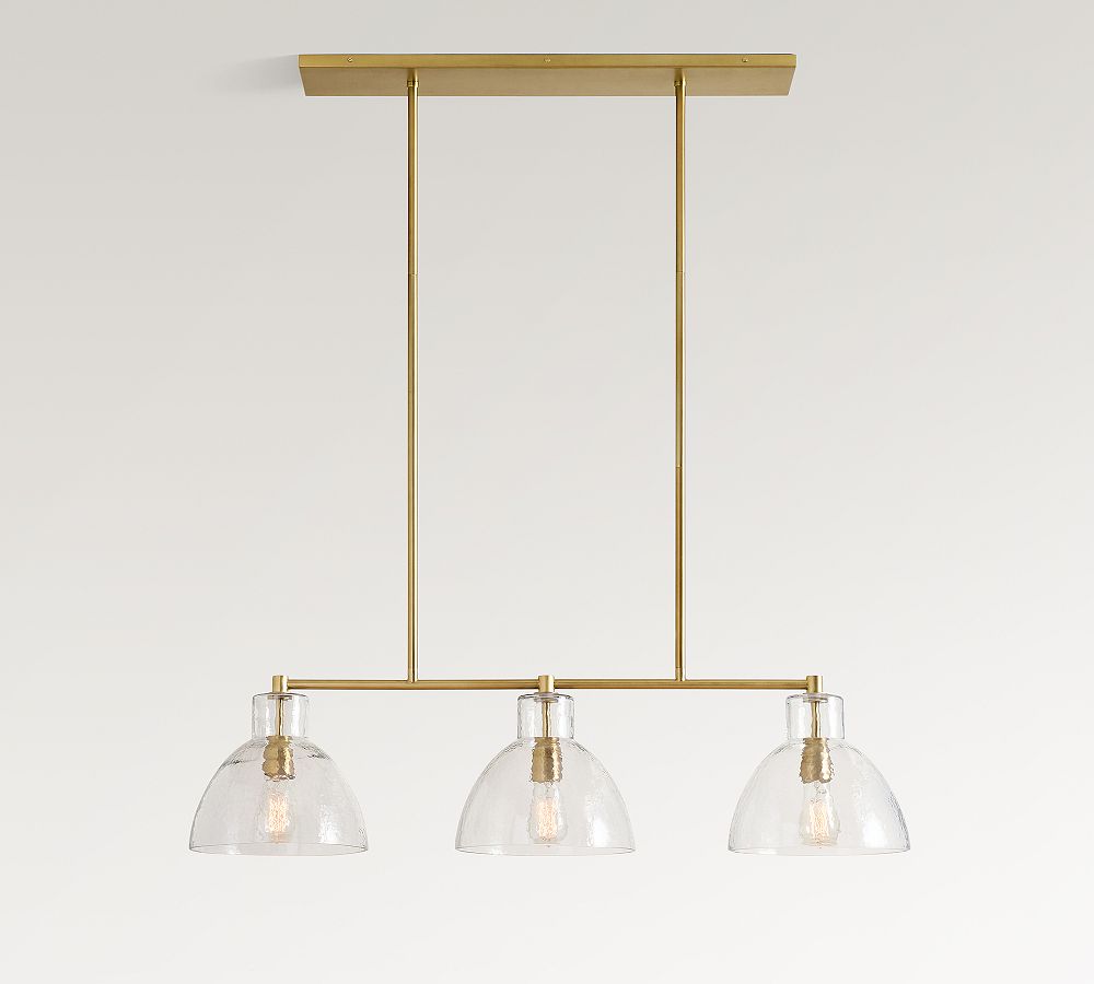 Bridget Recycled Glass Linear Chandelier (42")