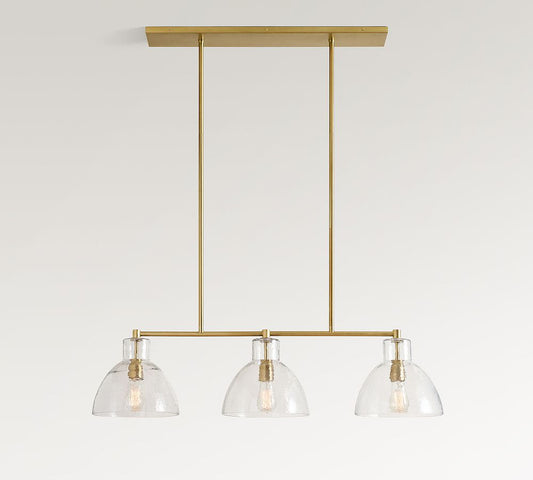 Bridget Recycled Glass Linear Chandelier (42")